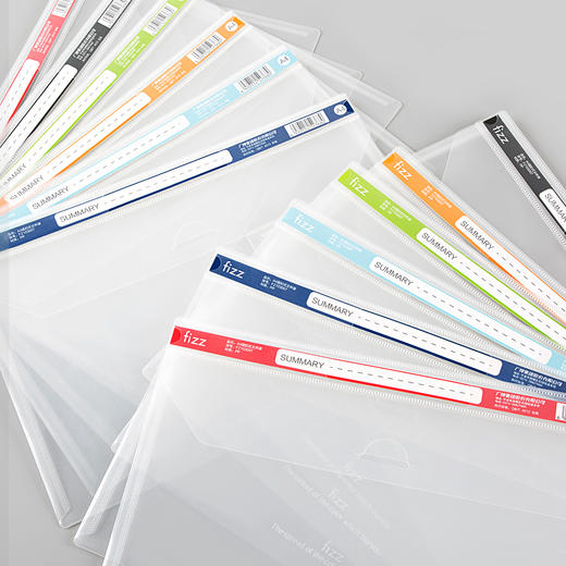 广博A4试卷分类夹&A4单层彩色科目袋/A4双层彩色科目袋&A4网纱科目袋 商品图1