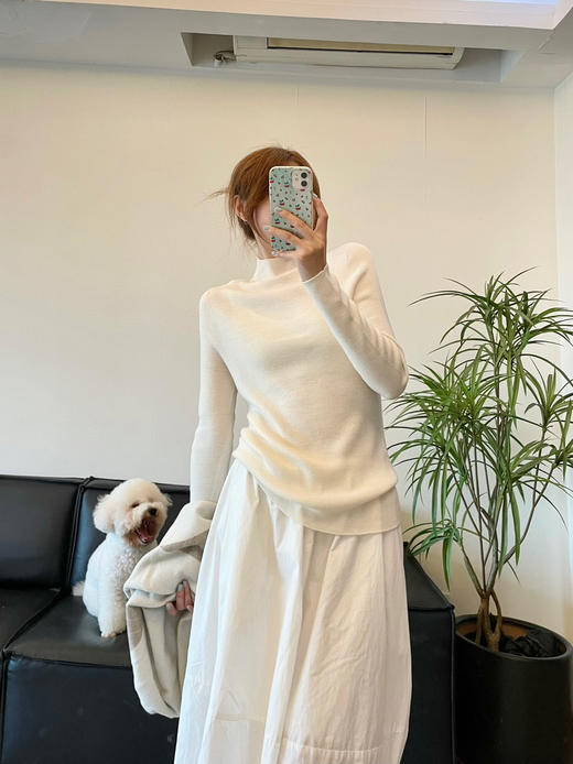 114-1镇店 亲戚工厂 th同用料 扬子羊毛纱 半高领 基础款 春秋冬 针织打底衫 商品图14