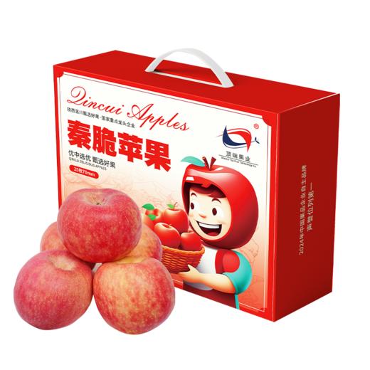 【秦脆苹果】25枚70mm宝宝果陕西延安洛川新品种秦脆苹果皮薄肉脆 酸甜适口 商品图0