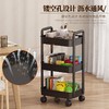 「360°移动旋转！高颜值」小推车置物架落地式居家日用多层婴儿用品卧室床头零食移动厨房收纳整理架 商品缩略图2