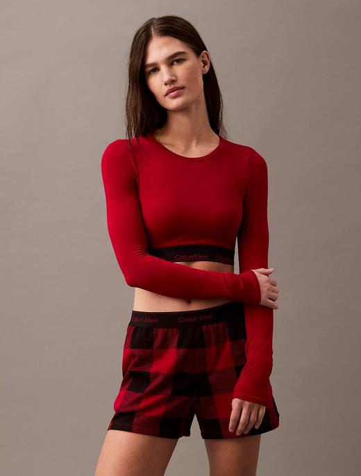新年好折！CK 新年红长袖T+短裤套装（如图1） 一套只要￥399 商品图0