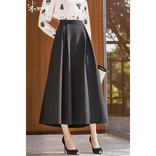 米思阳2026春季新款赫本风高腰A字大摆裙半身裙女5668 商品图0