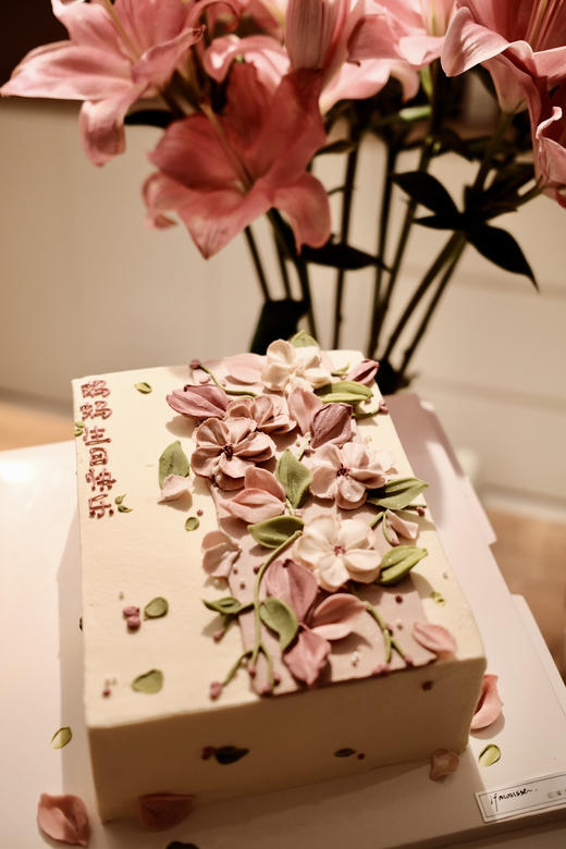 「女士」春雨落花 刮刀花 一层夹层 商品图2