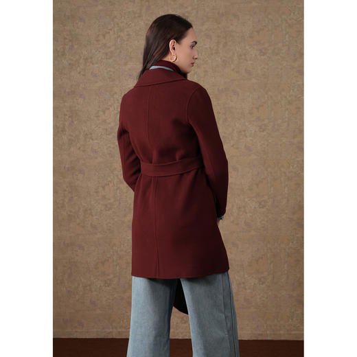 乔万尼重磅绵羊毛羊绒大衣双面尼外套EF4A159 商品图4