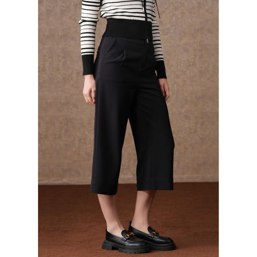 乔万尼阔腿裤女秋冬新款高腰厚实保暖小个子宽松EF4F130 商品图6