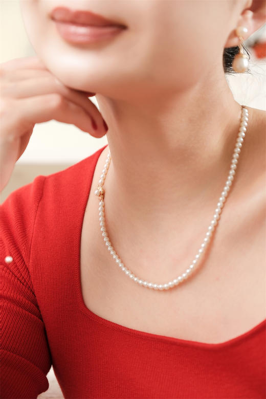 pearl moments珍刻  年年有鱼（珍珠小鱼） 小鱼儿4号baby珍珠项链 商品图7