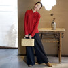 雀说新中式长袖德绒打底衫女高级感可外穿保暖内搭上衣AL6334 商品缩略图3