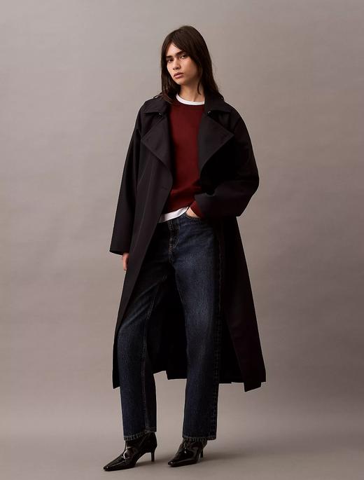 部分断码！CK 刺绣小logo女款经典圆领卫衣 商品图2