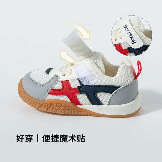 贝贝怡童鞋男女宝宝学步鞋2025春秋新款稳步鞋儿童运动休闲透气鞋子ZB1EX021 商品图6