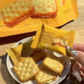 晓怪兽芝士夹心饼干208克