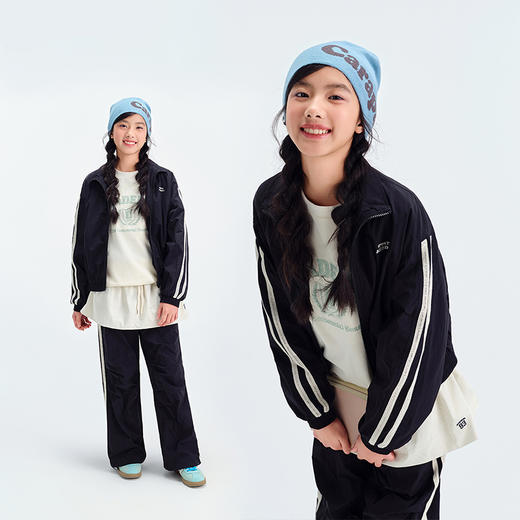 笛莎Deesha青少年女童外套2025春季女童花边织带刺绣外套 商品图0