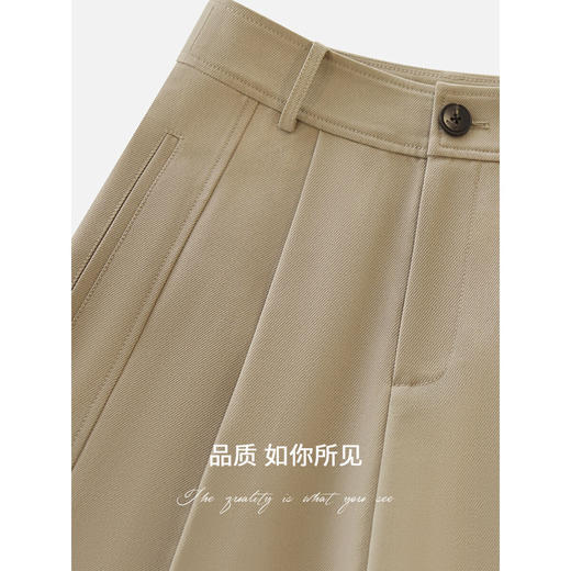COCOBELLA设计师款一粒扣叠褶哈伦裤商务休闲通勤香蕉裤PA558 商品图4