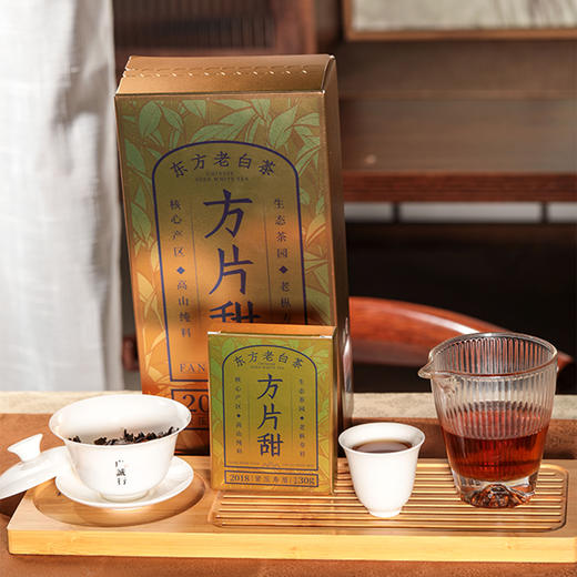 大沁东方老白茶方片甜2018年老枞寿眉30g、180g 商品图1