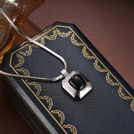 子佩集S925银【日夜相守】项链纯银【AE00062】原创2方块镀金2501 商品图1