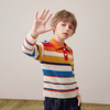 mettekids儿童100%羊绒衫2024秋冬新款男童毛衣女童彩色条纹针织 商品缩略图1