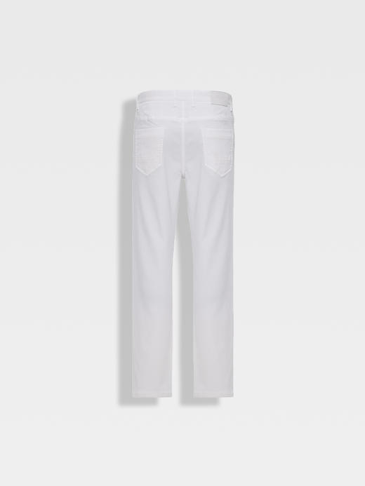 callisto白色棉混纺牛仔裤 商品图1