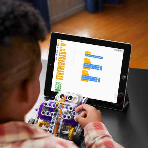 优选丨【0门槛学习编程 20+拼搭步骤】科学罐头编程大师积木 大模块构建 简易拼搭 商品图3