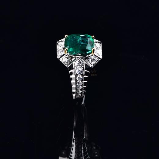 【春意盎然】祖母绿镶钻戒-CB12409065 商品图1