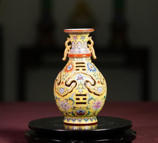 乾隆御制交泰转旋瓶 商品图0