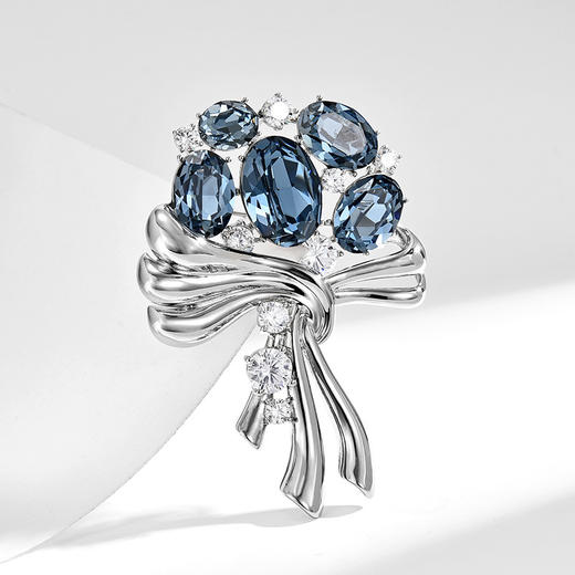 雀说优雅之选奢华高档精致西装配饰新款水晶胸花别针配饰AL2896 商品图1