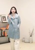 L115以内 臣禾 【雾霾蓝轻薄羽绒】绗缝长款羽绒服9241070152 商品缩略图2