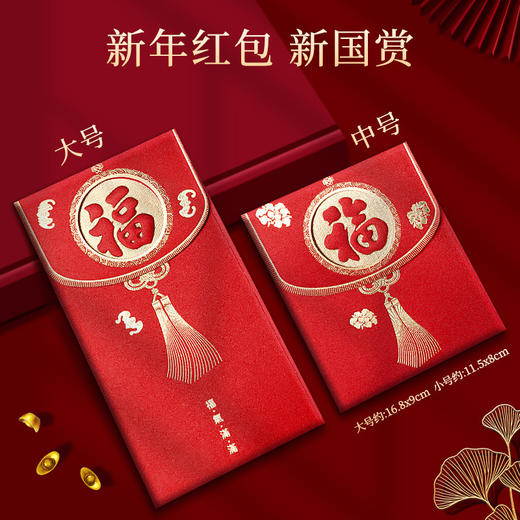 【新年红包！恭喜发财利是封】2025年新年红包 中式轻奢压岁包 中国风恭喜发财利是封 过年复古红包-QQ 商品图3