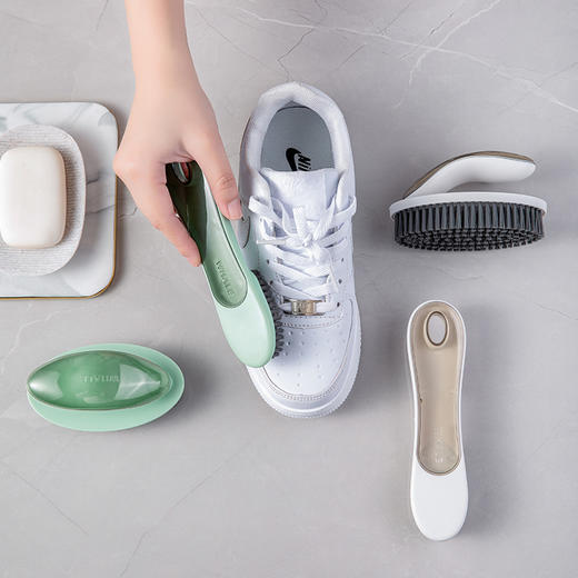 【洗刷自如！轻松省力】家用清洁刷洗鞋刷子洗衣服刷软毛不伤鞋板刷多功能洗衣刷长柄刷鞋。ry 商品图3