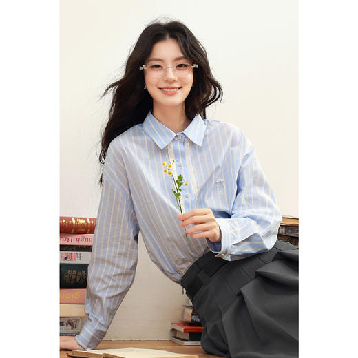 【严选】诗凡黎甜美学院风连衣裙套装2025年春新款显瘦减龄气质漂亮背心裙7G1190101 商品图3