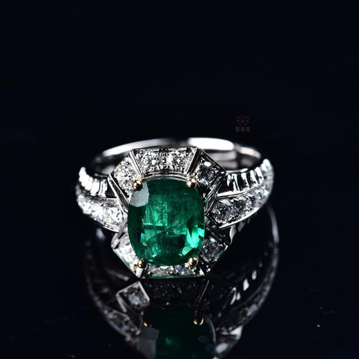【春意盎然】祖母绿镶钻戒-CB12409065 商品图2