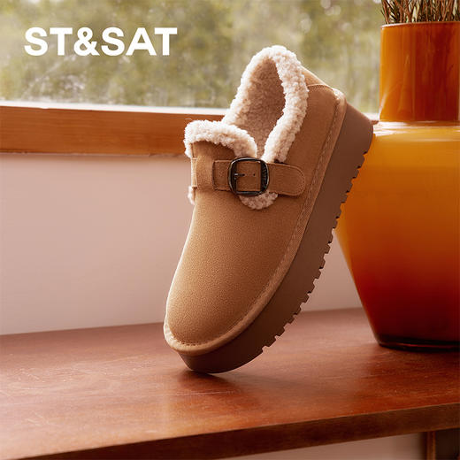 星期六经典圆头保暖厚底勃肯鞋SSC4111F1S 商品图4