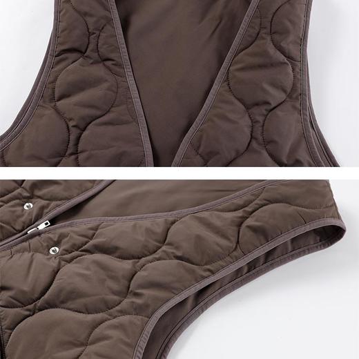 CryingCenter 烟紫色洗水工装毛领夹克马甲两件套 哭喊中心 商品图1