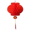 新年塑纸灯笼45cm30cm15cm1个  红色蜂窝折叠喜庆小灯笼 中秋春节装饰塑料纸灯笼 商品缩略图3