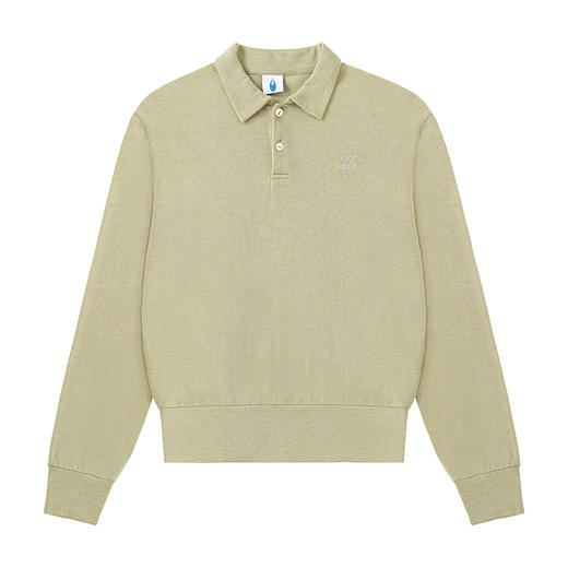 CryingCenter 花纱天丝羊毛polo长袖tee 哭喊中心 商品图1