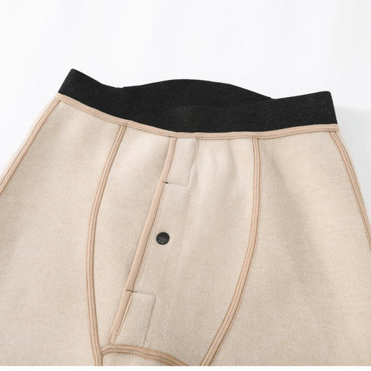 雀说男士保暖裤中老年高腰加绒加护漆打底御寒长裤AL2805 商品图2