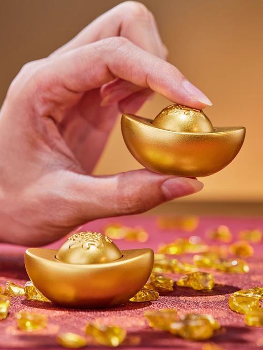 朱炳仁铜 元宝摆件桌面礼品 可旋转趣味铜把件 商品图4