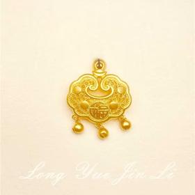 足金金锁;12.07克