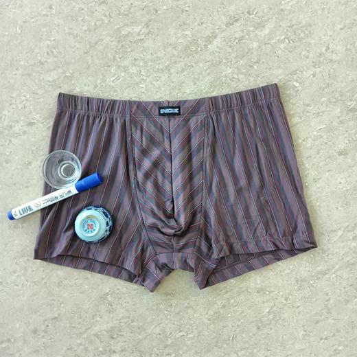 2CP88  【1条】莫代尔柔软撞色间条男士平角内裤【2CP68/024/A3211/A3212】 商品图3