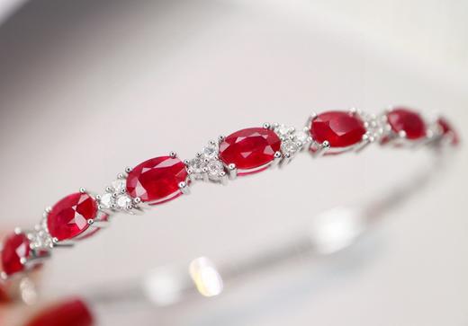 4.8ct刻面红宝石手链 商品图1
