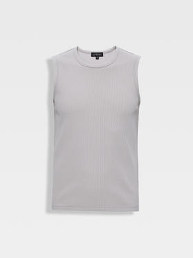 callisto米色粘纤混纺无袖T恤