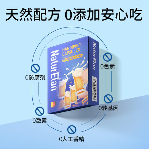 艾蒿粉解酒 | 轻松应对酒局 帮助代谢 呵护肝脏 酒精代谢酶 NaturElan 呐兔 铝箔装 30粒（赠泡腾片）-yw 商品图5