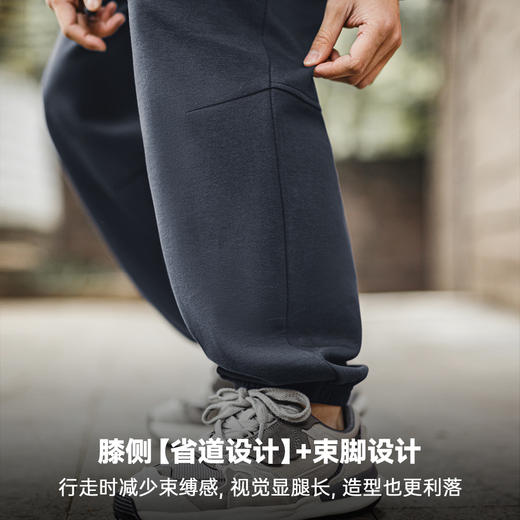 工装优选美式休闲立体剪裁卫裤垂坠百搭宽松直筒束脚运动长裤男春 商品图2