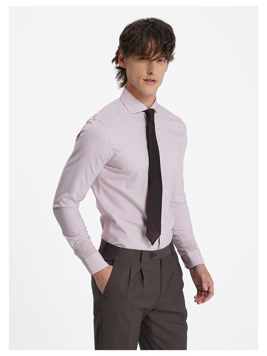 callisto薄雾粉莱赛尔棉混纺衬衫 商品图3