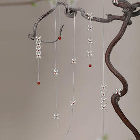 【以花迎春·以钱迎福】走花路行大运·连钱纹 红绳/项链/耳钉系列