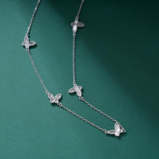子佩集S925银【蝴蝶之恋】套链纯银【FYL-1646】时尚项链2501 商品图1