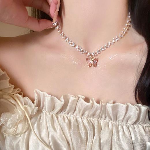 【YW】无忧购镶钻珍珠流苏项链/高级气质锁骨链HN2126(截单后7天发货) 商品图8