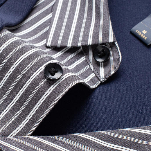 罗蒙男士秋冬针织衫休闲百搭舒适男毛衣简约通勤假两件针织衫男 商品图5