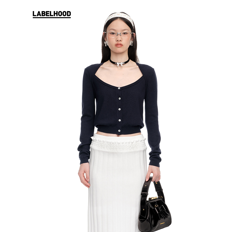 【SHUSHUTONG】蕾虎时尚百搭坎肩针织开衫2025春夏新款女装上衣