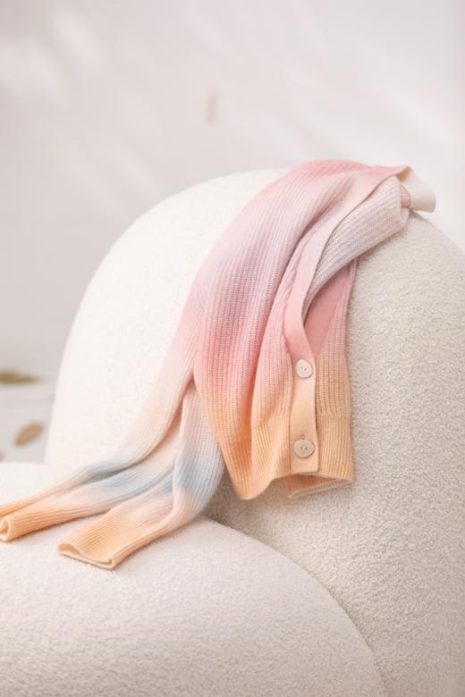 温柔细腻 | 2025早春莫兰迪渐变短款羊绒上衣 商品图2