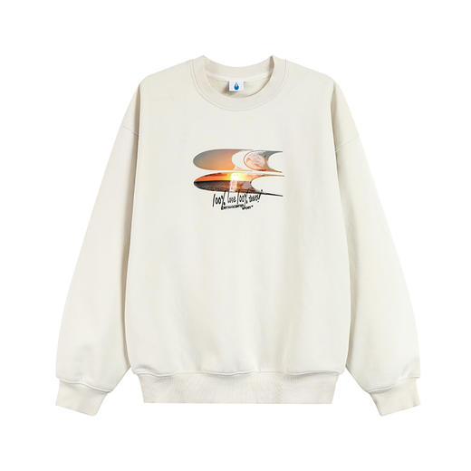 CryingCenter 黄昏海景果冻质感logo圆领加绒卫衣 哭喊中心 商品图3