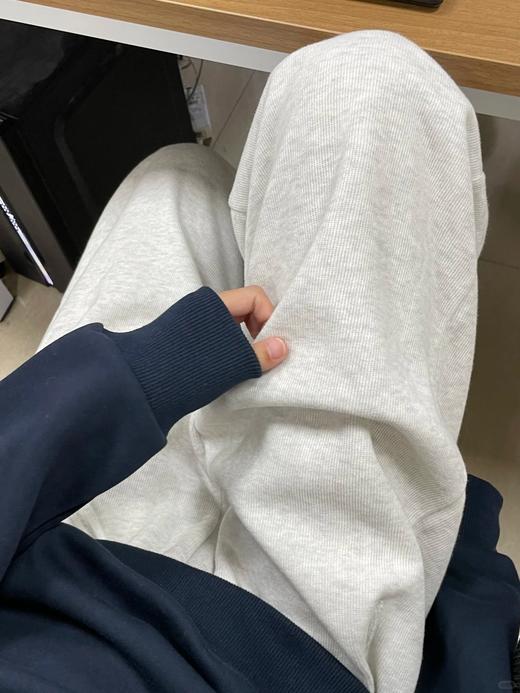 <曾小咸推荐> 两穿白灰加绒卫裤  商品图1